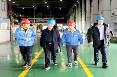 2024年 1月30日，浙江省经信厅机关党委二级巡视员孙自强莅临918.com纸业发展岁末岁首安全出产督导
